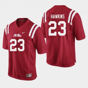 Exclusive Jakorey Hawkins #23 Red Ole Miss Rebels Men Football Double-Stitched Jersey - Official NCAA Licensed Collectible 22176-478