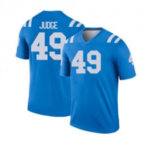 Blue Out Essential Men's Sean Judge Ole Miss #49 Athletic-Fit College Football Jersey 61044-760