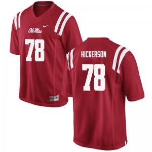 Iconic Men Gene Hickerson #78 Rebels Red Long-Lasting High School Football Jersey - Premium Licensed NCAA Gear 24621-275