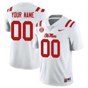 Red Anti-Odor High School Football Jersey - Mens Custom #00 Ole Miss Rebels Unused (Licensed Official) 25589-170