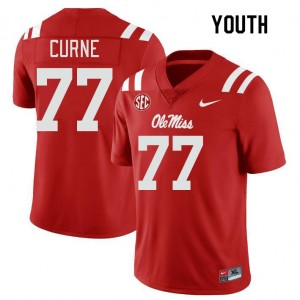 Red Out Essential Kid Victor Curne Rebels #77 Long-Lasting Player Football Jersey 68884-762