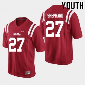 Exclusive Urriah Shephard #27 Red Rebels Kid Football Lightweight Jersey - Official NCAA Licensed Collectible 73734-684