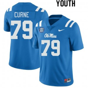 Exclusive Victor Curne #79 Powder Blue Rebels Youth Football Long-Lasting Jersey - Official NCAA Licensed Collectible 82117-553